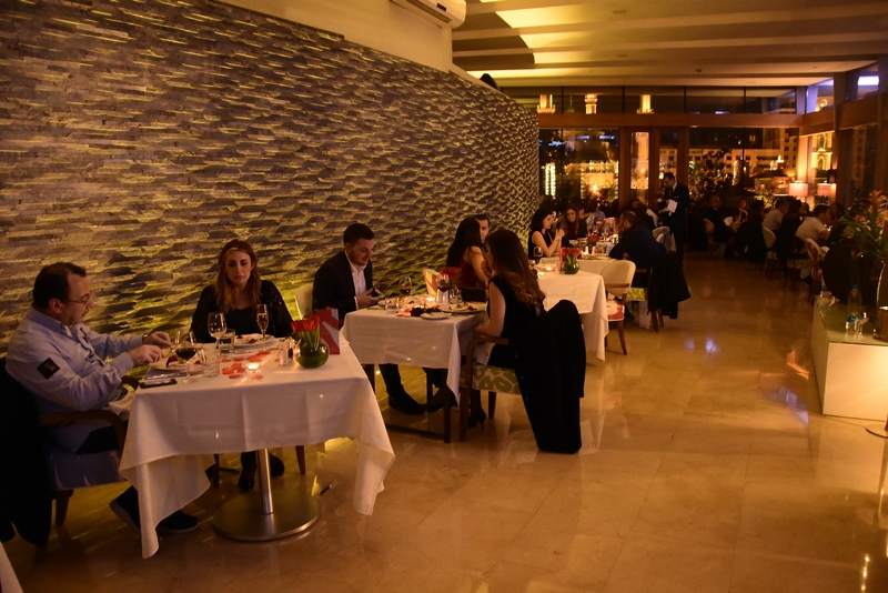 Love at le gray with an enchanting dinner at Indigo on the Roof